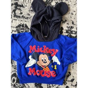 Vintage Disney Mickey Mouse toddler sweatshirt with ears